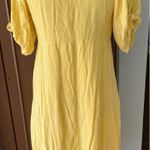 Bel Kazan Yellow Striped Tie-front Dress Photo 1