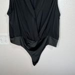 Melrose and Market Black Sleeveless Bodysuit V-Neck faux Wrap plus size Top 3X Photo 4