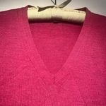 Banana Republic | Cranberry Color Merino Wool V-Neck Sweater Sz M Photo 3