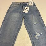 Nature Denim  Distressed Mom Medium Wash Jeans Size 0 D30 Photo 4