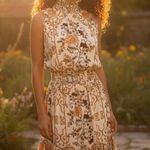 Nanette Lepore Floral smocked mock neck Dress Photo 0