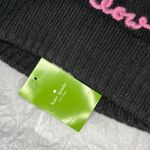 Kate Spade New York meow marabou pompom beanie black Photo 3