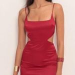 Lucy in the Sky Red cut out body on dress Photo 0