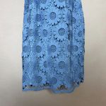 Talbots  Dress Sunflower Lace Sheath Short Sleeve Cornflower Blue Size 6 Feminine Photo 6