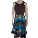 Sangria Signature by handkerchief hem paisley dress Photo 0