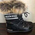 Women’s Black Monaco Low Moon Boot Size US 7 Photo 3