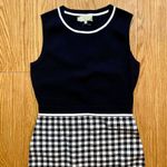 Hobbs London Saffi Knitted Dress Navy Ivory Womens 6 Photo 2