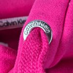 Calvin Klein  Jeans Pink Cropped Hoodie Sweatshirt Logo Size M Photo 8