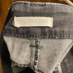 Eileen Fisher Washed Black Straight Leg Jeans sz 6 Photo 4