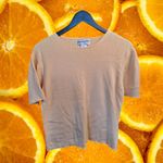 Pendleton  Women's Yellow Cotton Crewneck Short‎ Sleeve T-Shirt Size L Photo 4