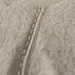 Maggie Sotero Ivory Lace Overlay Wedding Dress Cap Sleeve V Photo 7