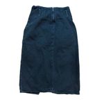 Bershka Womens black denim midi skirt sz 00 Photo 2