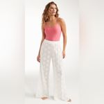 Hermoza Womens White Eyelet Eve Gaucho Pants Size Small Photo 3