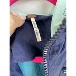 Free People Long Color Block Windbreaker Blue Orange Athletic Thin Small Nylon S Photo 6