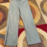 Old Navy Light Olive Green High Waisted Chino Ankle Pants Wide Leg Size 2 Photo 0