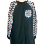 SheIn SZ S Floral raglan sleeve long sleeve shirt dress Photo 2