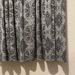 Grey Floral Design Dress Gray Size M Photo 3