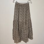 Faherty Dream Cotton Gauze Valentina Midi Skirt Floral Size XS Green Photo 5