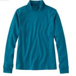 L.L.Bean Deep Turquoise Interlock Mock Photo 0