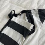 ROMWE Anime Women's Cute Striped Oversized Round Neck Long Sleeve Subcul shirt S White Photo 3