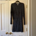 Isabel Marant NWOT Etoile Wilder Grey Long Sleeve Twist Front Jersey Dress Sz 44 Photo 3