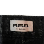 RSQ Womens Black Distressed "Baggy Jean" Denim Pants Size 14 Photo 4
