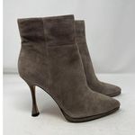 Vince Camuto Pitonnda Dress Boots 7.5 Womens Leather Suede Pointed Toe Sable Chi Photo 4