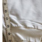 Badgley Mischka French Terry Jogger Pants with Pockets White Women's Size L Photo 6