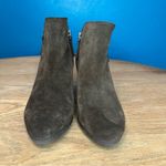 Frye & Co. Judith Double Zip Suede Heeled Western Boot Olive Green Women’s 7 Photo 4