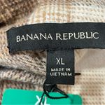 Banana Republic  Brown Plaid Long Sleeve Button Down Shirt‎ Jacket XL Shacket Photo 6