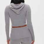 frankie's bikinis NWOT Aimee Zip Up Hoodie In Rain Cloud Photo 3