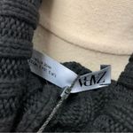 ZARA NWT Black and white striped cropped sweater with frayed edges turtleneck S Photo 7