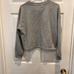Calvin Klein  Jeans Women’s Size Small Gray‎ Sweatshirt Cropped Long Sleeve Boxy Photo 4