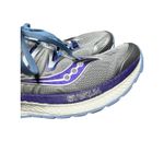 Saucony  Hurricane ISO Women’s Running Shoes Gray Purple 7.5 Missing Insoles Photo 3
