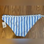 Shade & Shore  Blue/White Striped Bikini Bottoms Size XL Photo 4