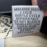 Chico's Shirt Jacket Women L Cream Black Floral Cotton Boho Chic Indie Casual Photo 11