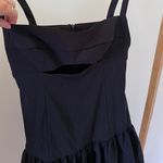 ZARA NWT Cut Out Bubble Hem Mini Dress in Black - S Photo 5