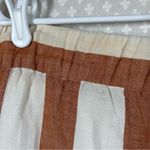 Madewell  Orange White‎ Striped Huston Pull On Crop Wide Leg Pants Photo 3