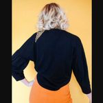 Dazey LA  Black Puff Sleeve Long Sleeve Tee S Photo 3