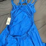 Anthropologie Blue Open Back Maxi Dress Photo 3