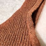 Kendall + Kylie Brown Ribbed Cropped Tank Top Photo 2