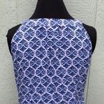 Cato Blue & White Scarf Print Sleeveless Top L Photo 8