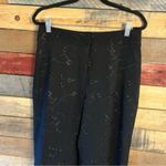Versailles New York Black‎ Embroidered Floral Dress Pants Size 8 Black Photo 2
