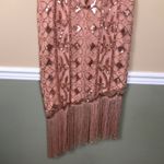 Pretty Guide NWT  Women’s 1920’s Inspired Sequin Metallic Rose Gold Sheath Dress Photo 3