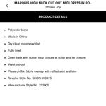 Shona joy  Marquis High Neck Cut Out Midi Dress in Roma Red Photo 3