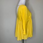 Forever 21 Gold  Flowy Babydoll Shirt Sz Small Photo 3