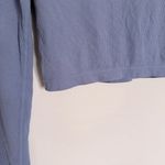 Yogalicious  Heavenly Rib Kathleen Crop Top Wild Wind Blue Build in Bra Size S Photo 3