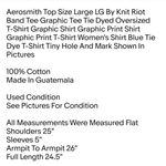 Knit Riot Aerosmith Top Size Large LG By Band Tee Graphic Tee Tie Dyed Oversized T-Shirt Photo 1