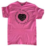 Gildan Tortured Poets Department Heart Pink Womens X-Large T-Shirt Short Sleeve Photo 0