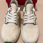Tory Burch  Ivory and Green Knit Sneakers Photo 3